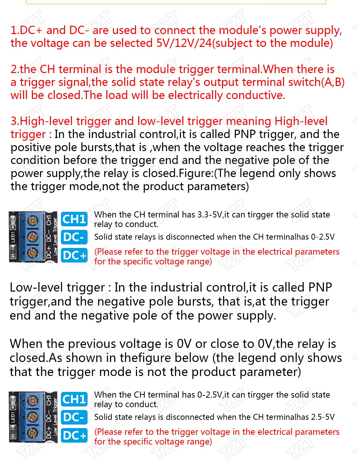 TZT 1 2 4 8 канальный 5 В DC релейный модуль твердотельный высокий уровень SSR AVR DSP G3MB-202P реле для Arduino