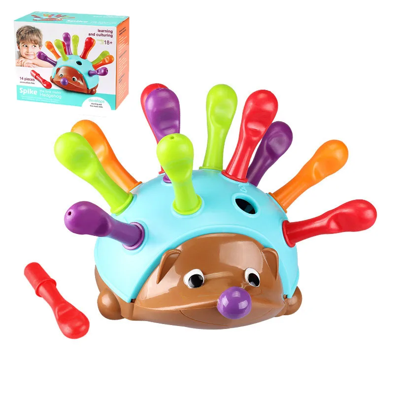 

Детские вставкой в виде ежа головоломки игрушки Монтессори концентрации тренировки мелкой моторики Ежик зрительно-моторную координацию р...