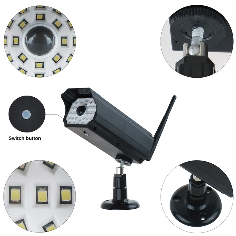 LED Solar Power Street Security Light PIR Motion Sensor Spotlight SMD2835 Outdoor Lamp Garden Yard Simulation Monitoring | Лампы и