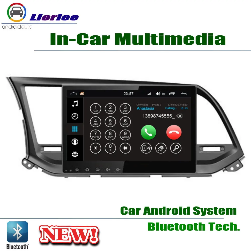 Для Hyundai Elantra 2016 ~ 2019 GPS навигатор Carplayer Android RockChip PX5 1080P 10 1 &quotHD IPS LCD экран радио