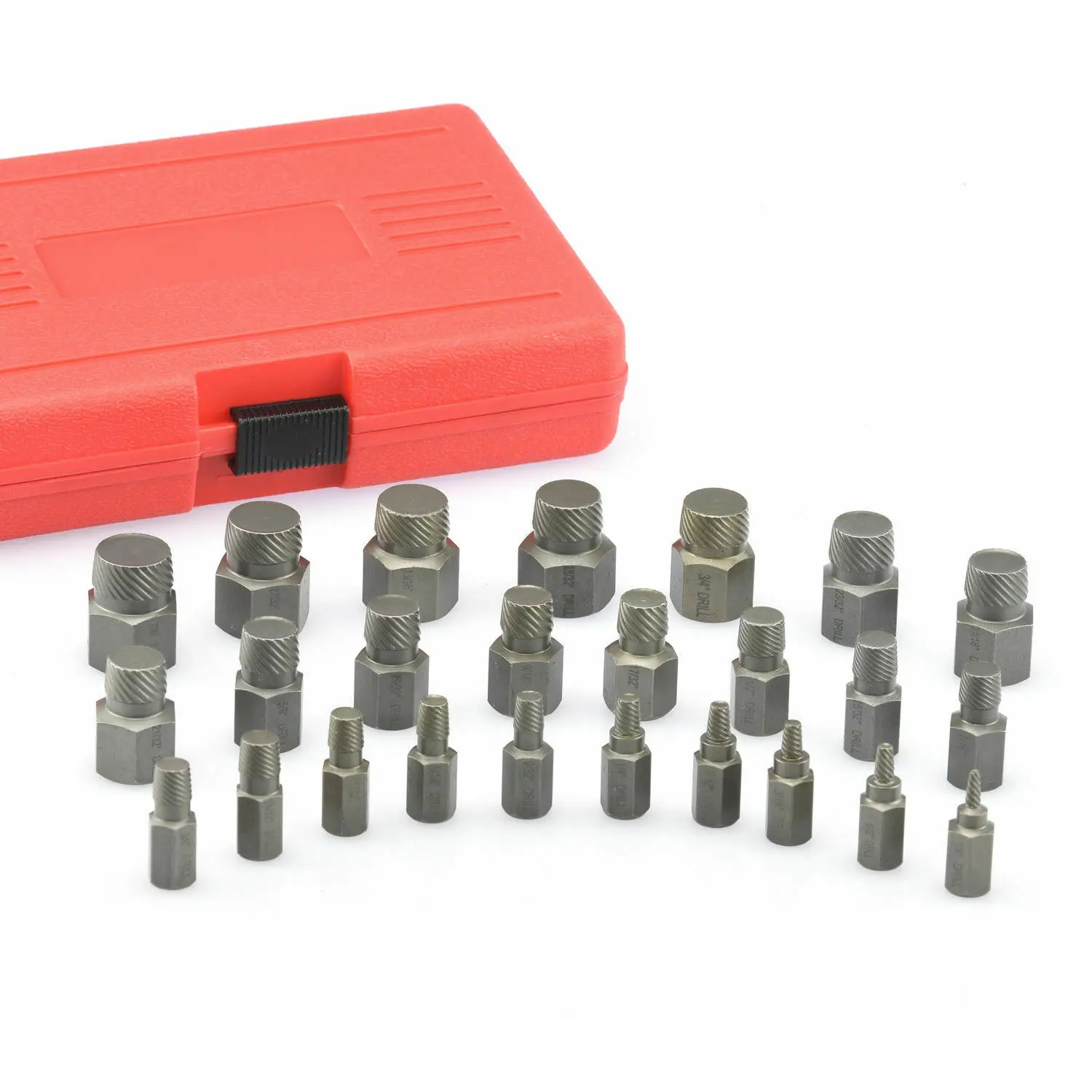 Multie-Splinv Screw Extractor | 25pc Set Hex Head Bit Socket Wrench Bolt Remover Power Tool Accessories