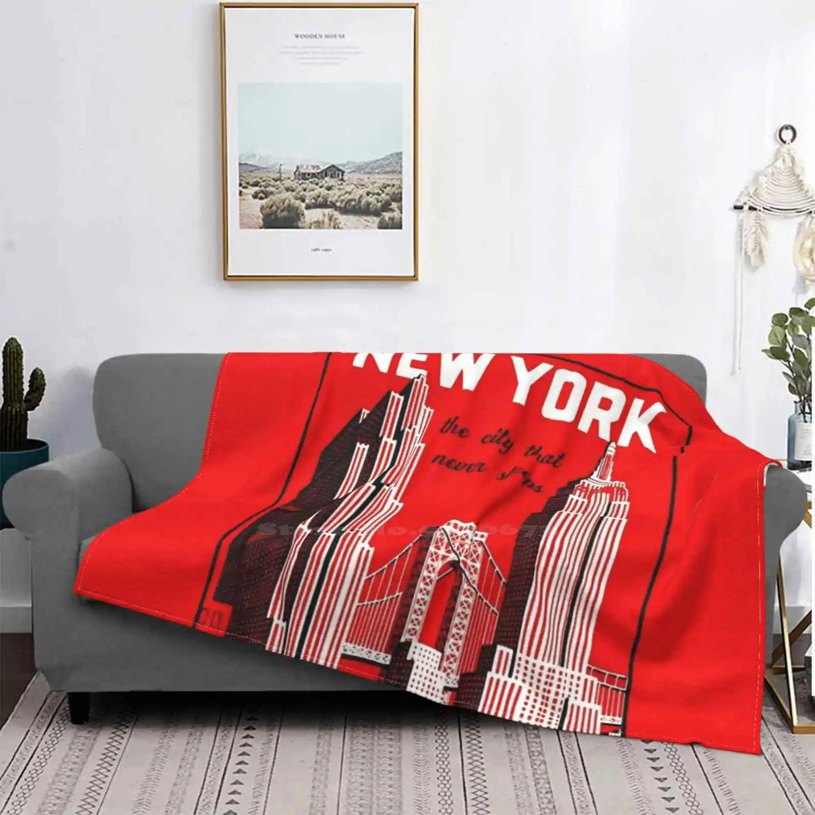 

Винтажный постер для путешествий с изображением Нью-Йорка, новинка, распродажа, мягкое фланелевое одеяло с принтом на заказ, винтажный постер для путешествий в стиле ретро, реклама для путешествий