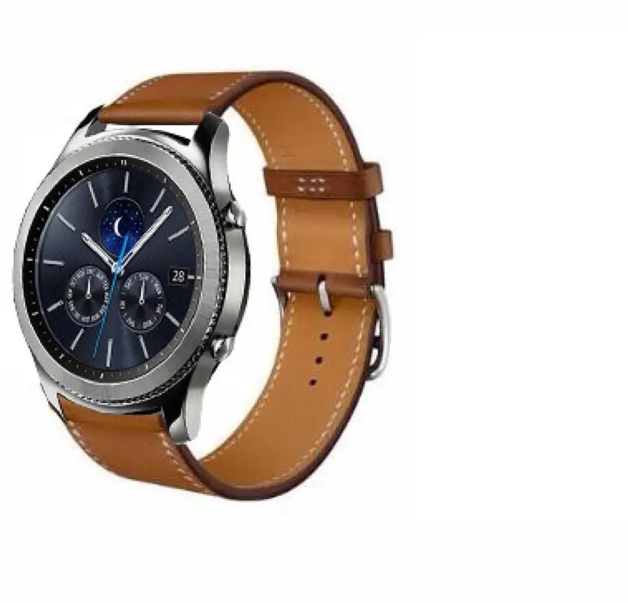 Ремешок amazfit 3 2 GTR pace для samsung s3 galaxy watch 46 мм huawei GT кожаный ремешок 22 | Наручные часы