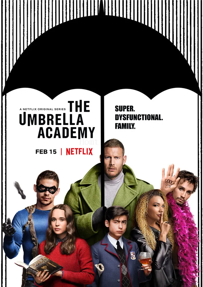 Постер с зонтиком хорошего качества из глянцевой бумаги для украшения дома