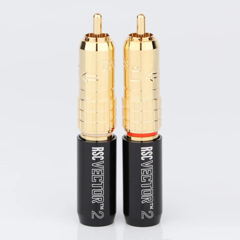 4-кратный R1758 Taralabs RSC Vector-2 Позолоченный разъем RCA для сигнального аудио