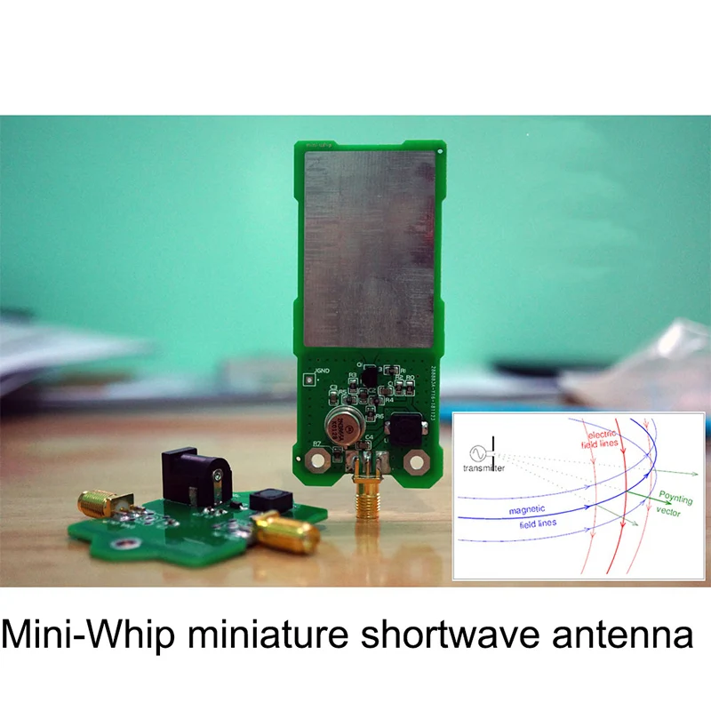 Антенна Lusya Mini Whip MF/HF/VHF SDR короткая twave антенна для радиоприемника Ore
