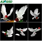 AZQSD 5D алмазная картина голубь Роза полная дрель квадратная Алмазная вышивка ручной работы животное картина Стразы домашний декор