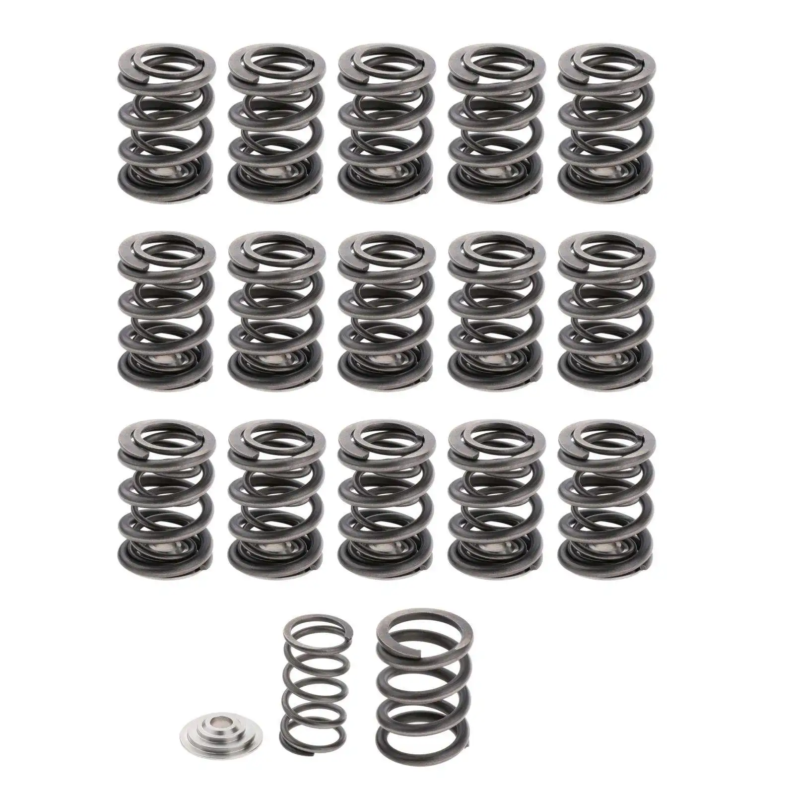 

16x 85lb Dual Valve Springs Retainers Set for Honda B Series B18C5 B18C6