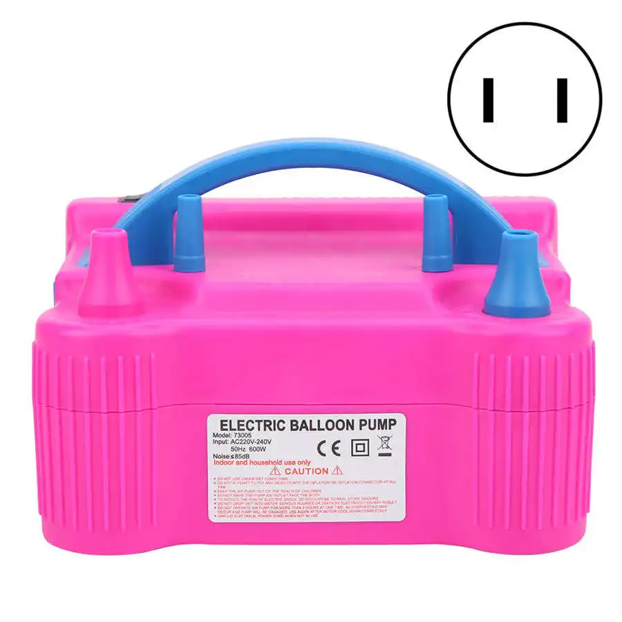 Электрический воздушный шар насос воздуходувка 2 сопла небольшой портативный
