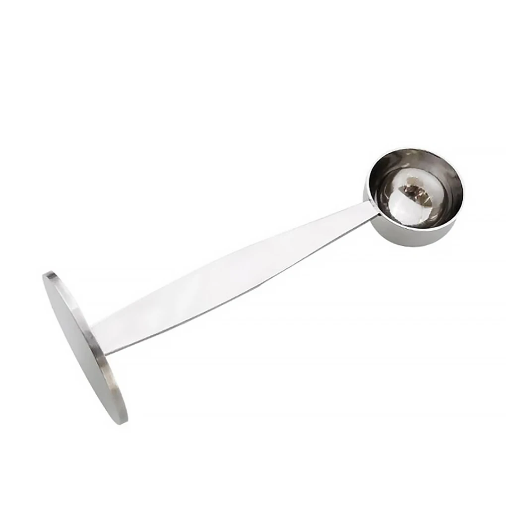 

Stainless Steel Coffee Spoon Espresso Stamp Coffee Measuring Tamper Scoop Home Kitchen Accessories