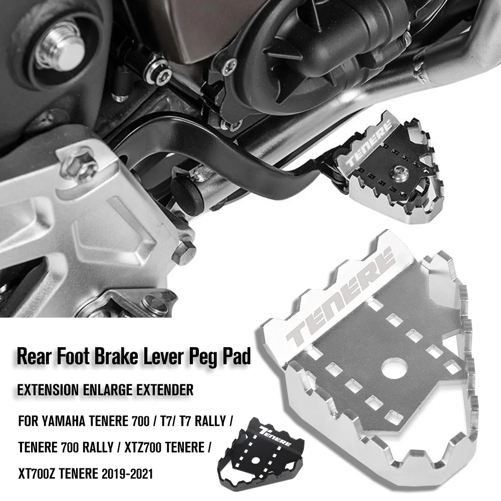 

For YAMAHA Tenere700 XTZ T TENERE 700 T7 2019 2020 2021 Motorcycle Brake Lever Extension Pedal Step Tip Plate Enlarge Extender