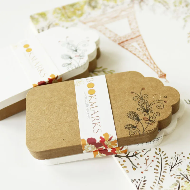 100 шт. белые бирки для украшения конфет крафт-бумага ярлыки подарков цветов