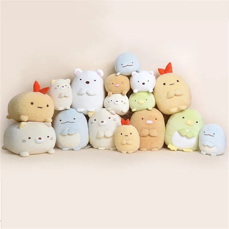 Кукла Плюшевая анимационная Sumikko Gurashi Пингвин-кошка из биомультфильма с углом