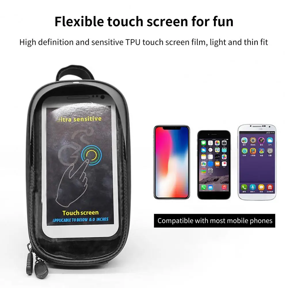 Изысканная сумка на верхнюю трубу водонепроницаемая дизайнерская велосипедная