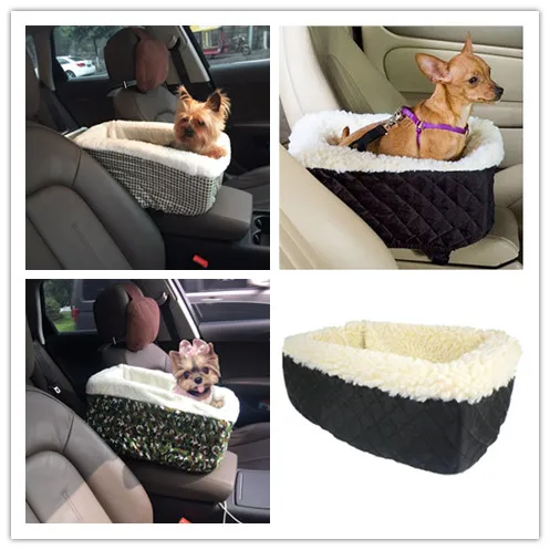 Автомобильный подлокотник переноска сиденье для собак и кошек с нескользящей
