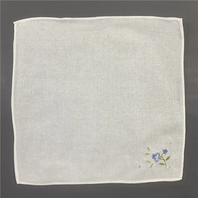 Set of 50 Fashion Children's Handkerchief Baby Hankies Children' s Handkerchiefs Towel Cotton Color embroidery Floral 10x10-inch |