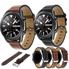 Ремешок из натуральной кожи для Samsung Galaxy Watch 3 41 45 мм, оригинальный браслет для Amazfit GTR 2 Correa, 20 22 мм
