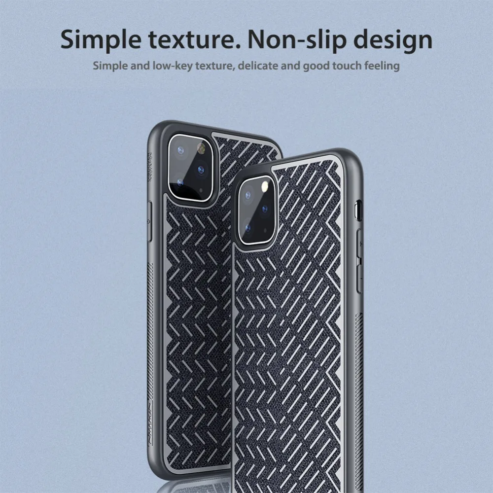 Для iPhone 11 Pro Max чехол Nillkin Shine at Night задняя крышка Простая текстура мягкий край ТПУ чехол для телефона iPhone 11 Pro Max чехол