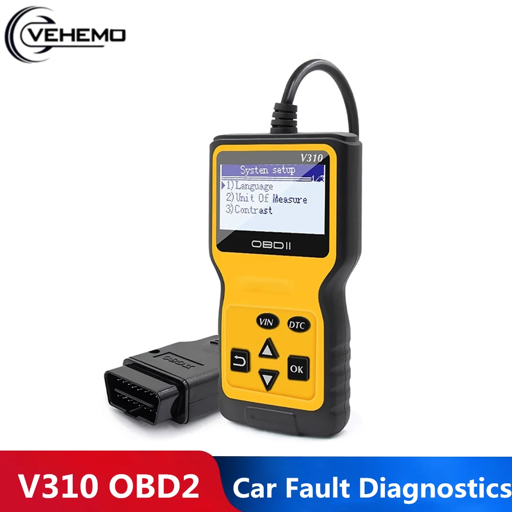 Прочный автомобильный диагностический инструмент считыватель кодов сброс