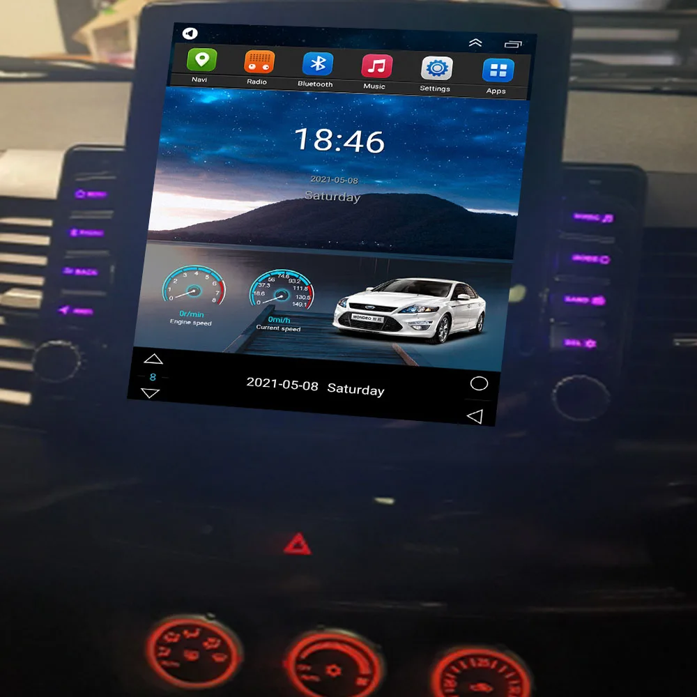 

9.7" Vertical Style Tesla Screen Android 11.0 Car Radio GPS Navigation multimedia player for Mitsubishi Lancer 2008 - 2015