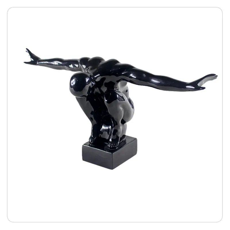 

Modern Creative To Spread Wings Sculpture Craft Home Study Living Room Resin Decoration Business Gift M2272