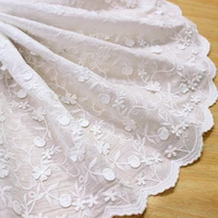 3d water soluble flower lace trim fabric diy clothing accessories handmade lace skirt fabric 32cm width