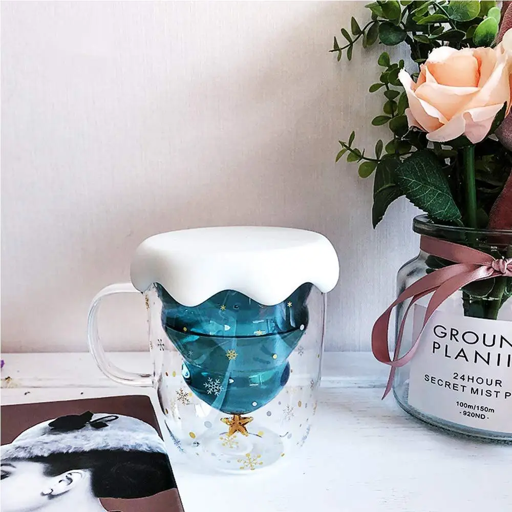 Стеклянная Изолированная кружка для эспрессо с двойными стенками чашка чая