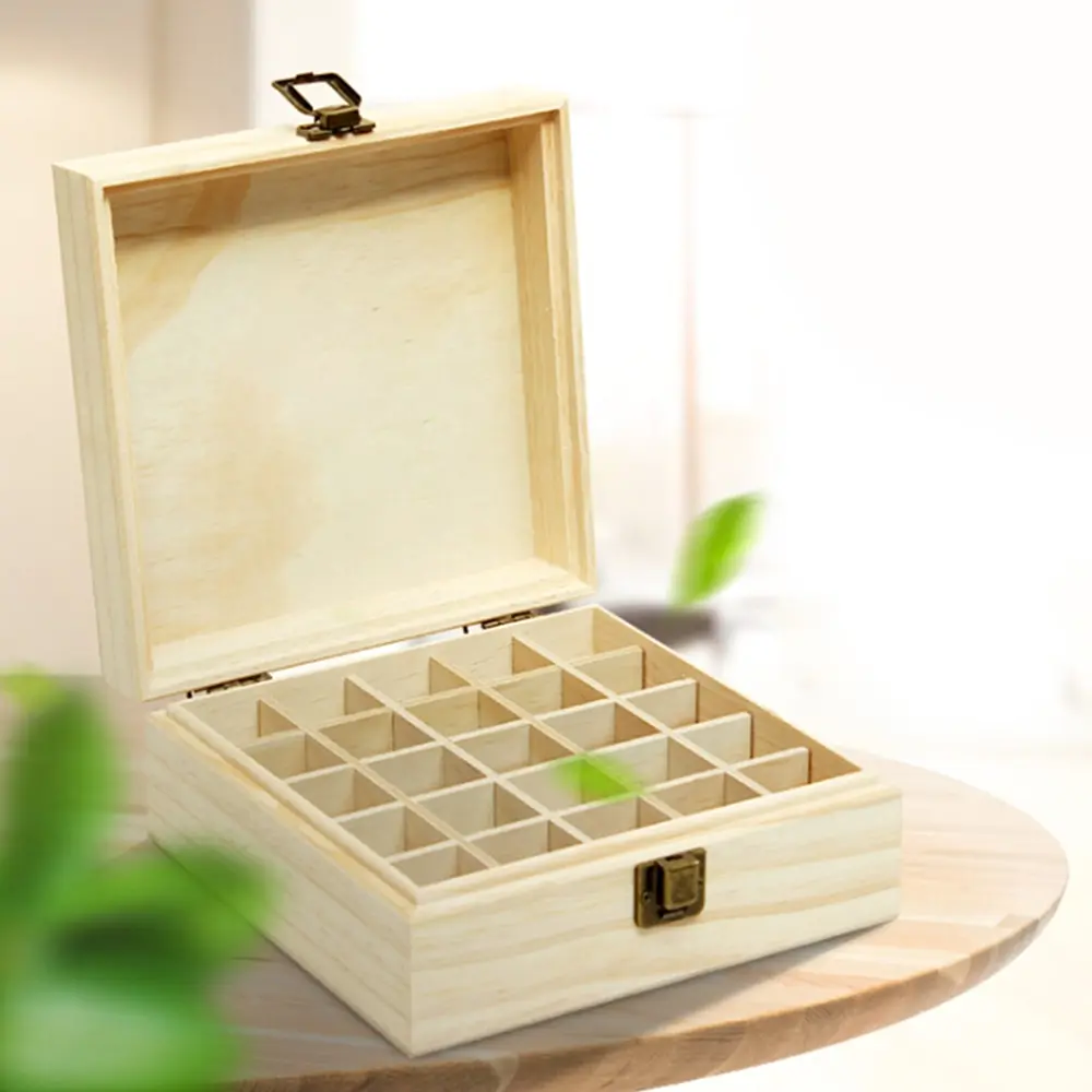 Деревянный органайзер для ароматерапии бутылки с эфирными маслами|Коробки и