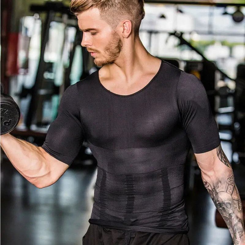 Мужская футболка для тренажерного зала Спортивное нижнее белье с коротким