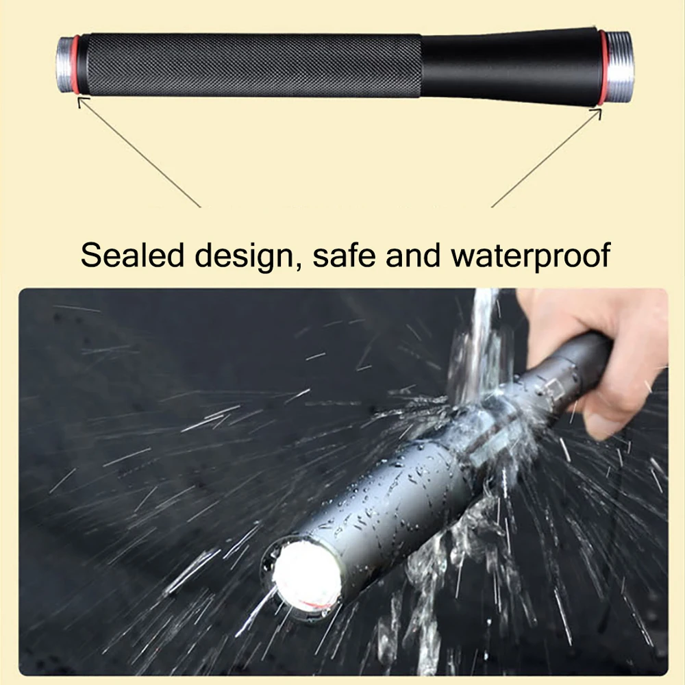 

Self Defense Baseball Flashlight Stick LED Baseball Bat Aluminium Alloy Torch For Emergency Self Defense Anti Riot Equipment