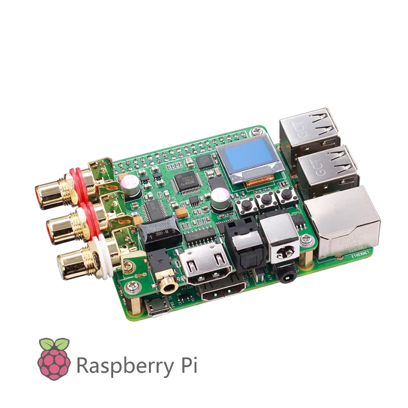 Raspberry Pi DAC аудио декодер плата HIFI Плата расширения поддерживает коаксиальное