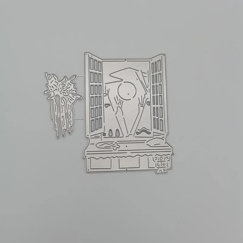 

Metal Cutting Dies The world outside the window Stencils Die Cut for DIY Scrapbooking Album Paper Card Embossing