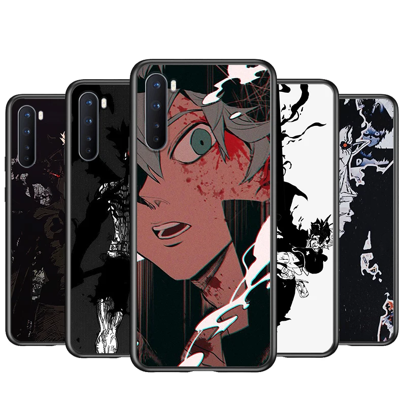 Мягкий силиконовый чехол из ТПУ с рисунком черного клевера для OnePlus Nord CE 2 N100 N10 9 9R