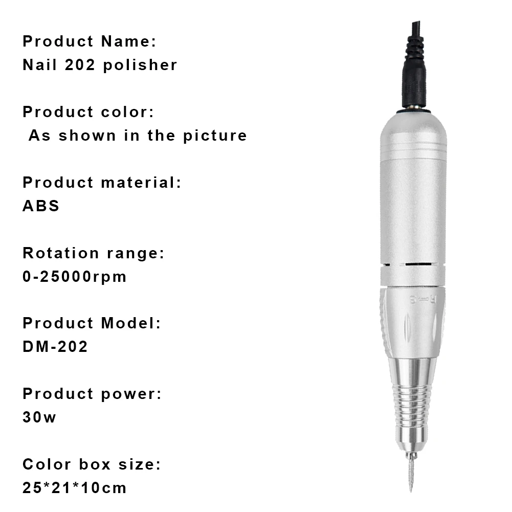 

Manicure Tool Nail Art Polishing Pen Nail Grinder Electric Nail Tip File Electric Nail Drill Machine Mill Cutter Sets Promotion