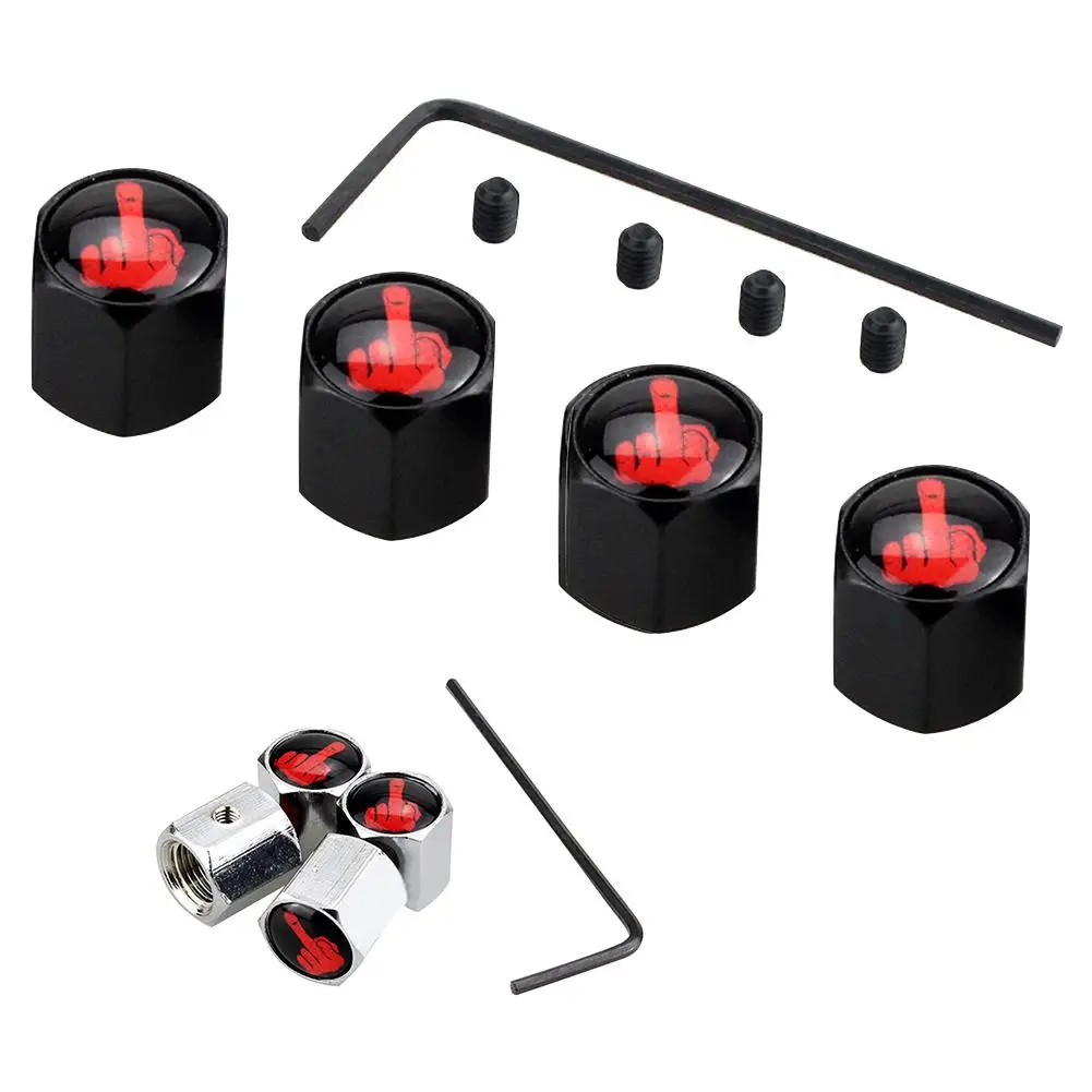 

Стайлинг автомобиля, алюминиевый сплав, защита от кражи, средний палец, Стильная крышка клапана автомобильной шины s, колеса, шины, стержень ...