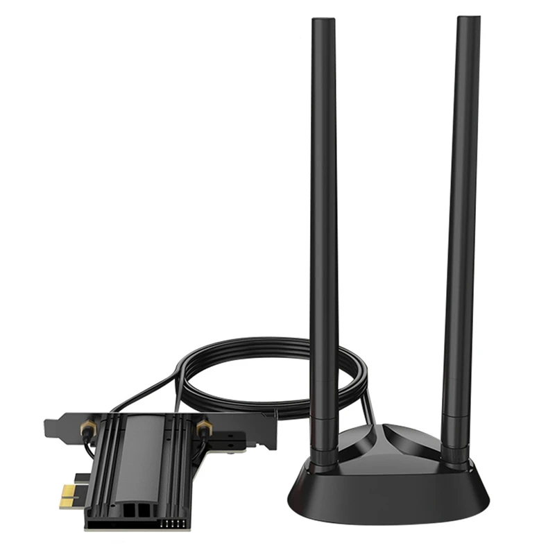 

Карта Wi-Fi 6, PCIe сетевая карта макс. 3000 Мбит/с Bluetooth 5,0 AX200 чип 802.11AX 2,4G/5,8G PCI Express Wi-Fi адаптеры