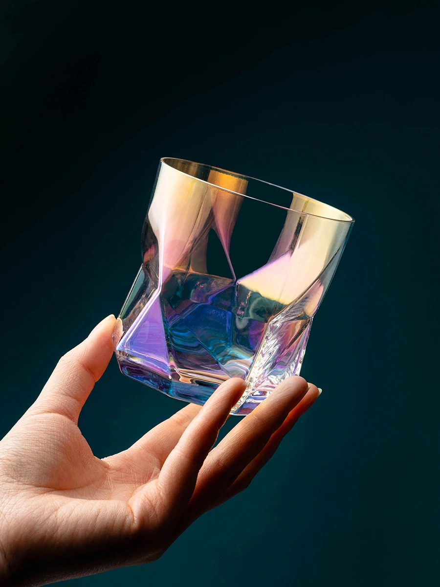 Винный бокал креативный стеклянный с кристаллами созвездий стильный для