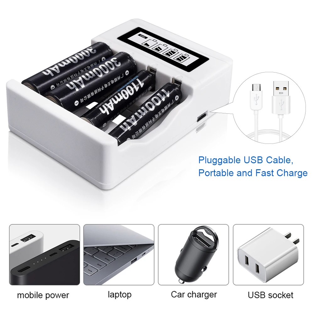 palo 1 2v lcd display aa aaa rechargeable battery charger ni mh aaa rechargeable batteries for cordless phone keyboard toy free global shipping