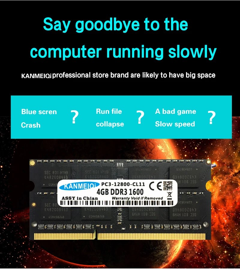 DDR3L DDR3 4 ГБ 8 ГБ 1333 МГц 1600 SO-DIMM 1,35 v 1,5 v ноутбук оперативная память 204pin памяти ноутбука KANMEIQi