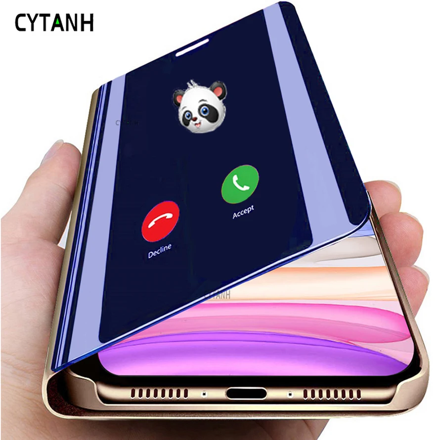 Зеркальный чехол для Samsung Galaxy Note 10 Pro S10 5G S9 S8 Plus S10e S6 S7 Edge A10 A20 A20E A30 A40 A50 A70 книжка с