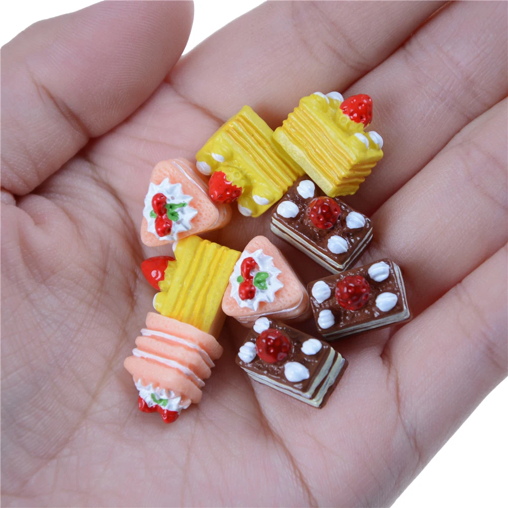 Diy Кукольный дом аксессуары 3 цвета Полимерная для торта имитационная модель мини