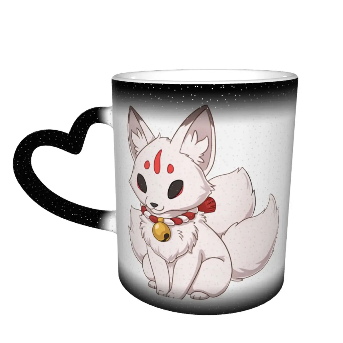 

Kitsune Mug Vintage Porcelain Mug Gift That Changes Color Creative Cups