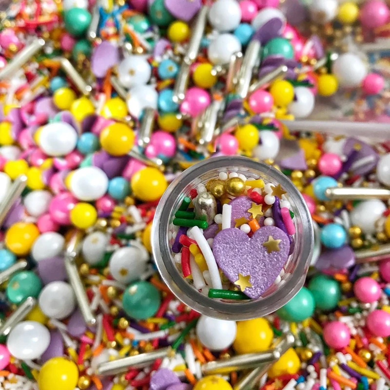 Съедобные Цветной Сахар Бусины разнообразных жемчужных сахарные шарики помадка