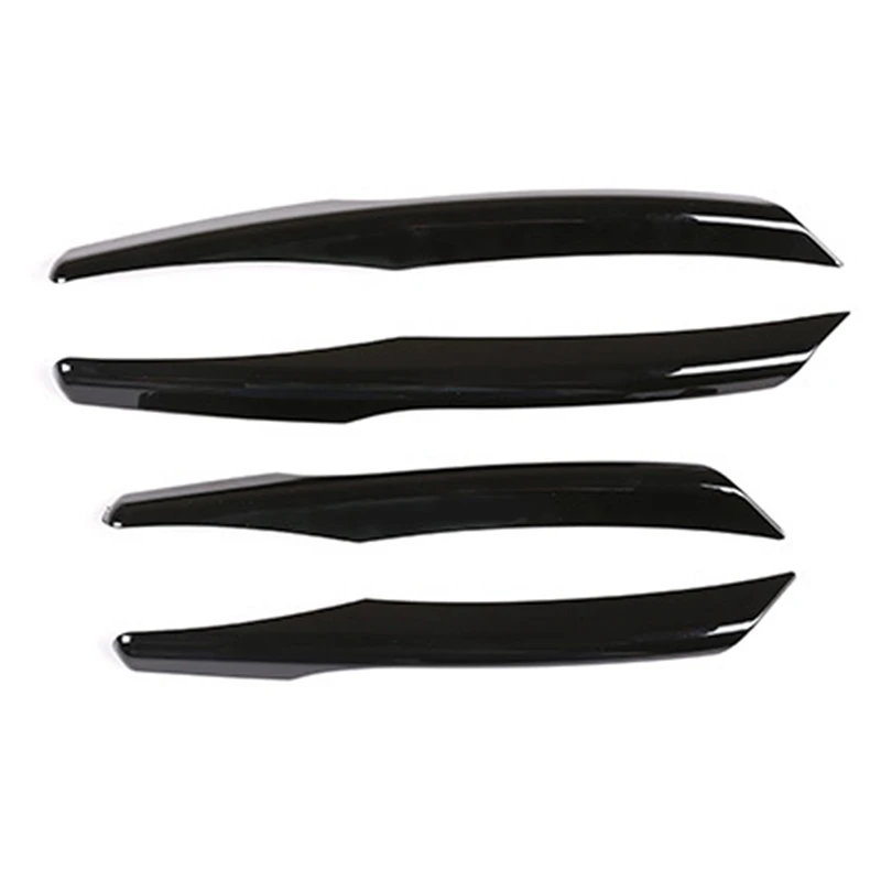 

4 Pcs ABS Glossy Black Front Fog Lamp Cover Trim for Land Rover Evoque 2019 2020 Car Accessories