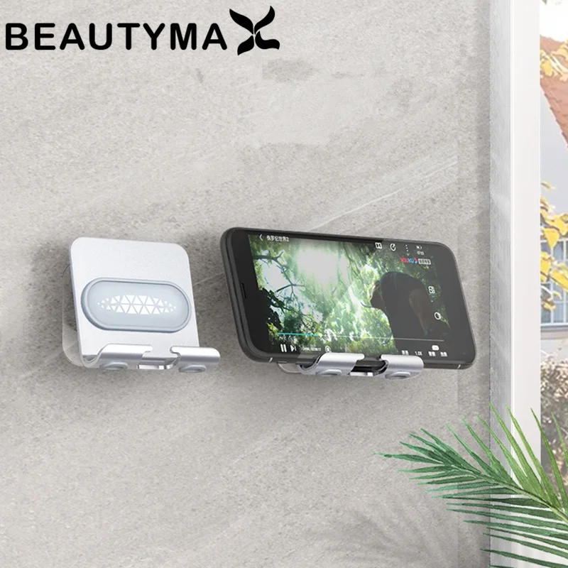 Настенный держатель для телефона и планшета регулируемая подставка из