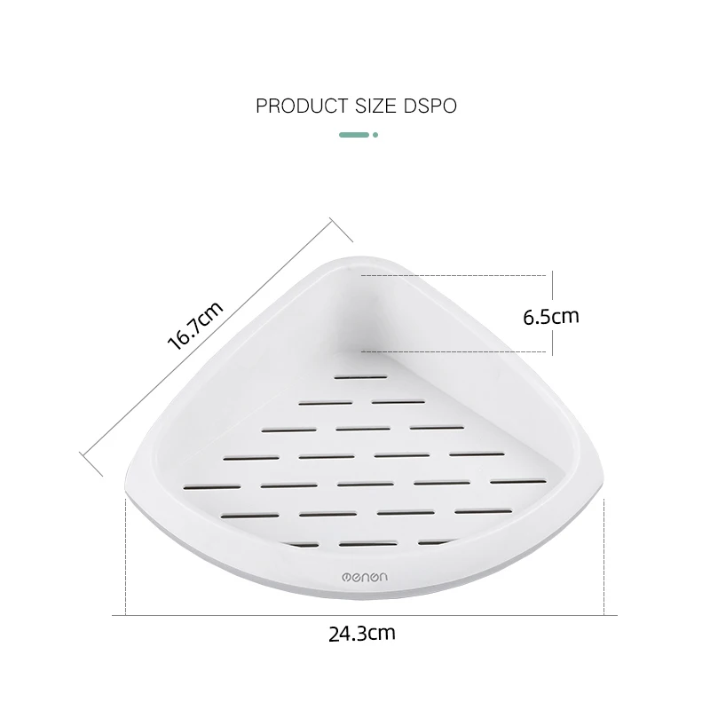 

Punch-Free No Trace Strong Viscose Storage Shelves Plastic Triangular Racks Bathroom Organizer Accessories Kitchen Rack Basket