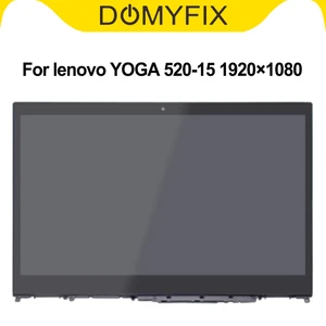 15 6 fhd lcd led display touch screen assembly with frame b156han02 1 nv156fhm n48 for lenovo yoga 520 15ikb 1920×1080 30pins free global ship