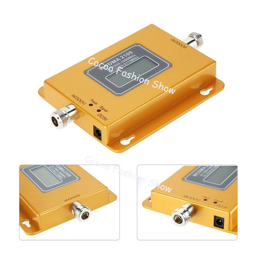 ZQTMAX Mini 3G мобильный усилитель сигнала 2100 UMTS Усилитель сотового WCDMA 75dBi повторитель