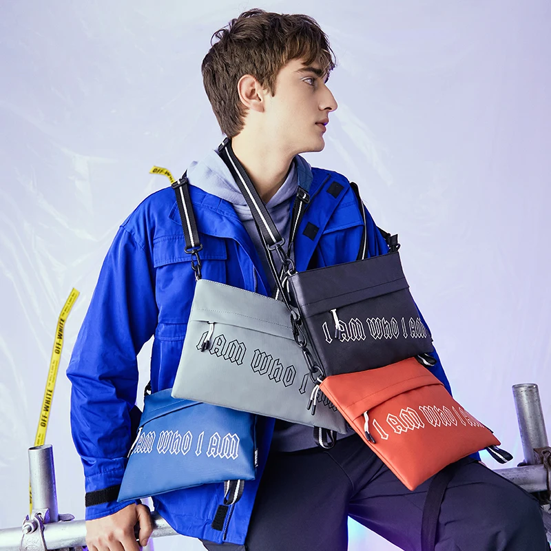 

2021 new arrival men's shoulder bag water-repellent large capacity crossbody bag trendy fashion all-match messenger bag for men