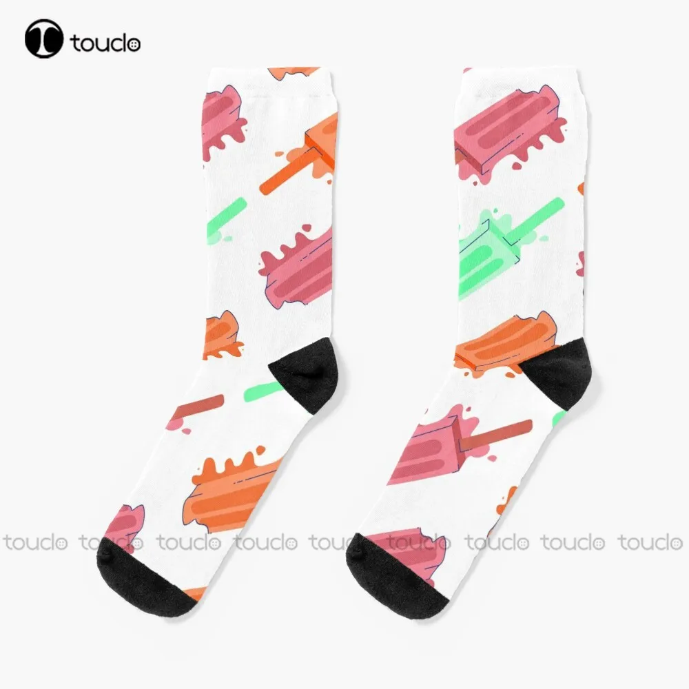 

Носки для мороженого Keep Calm And Eat, рабочие носки для мужчин, индивидуальные носки унисекс для взрослых на заказ, подарок на Хэллоуин, Рождество